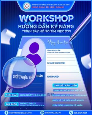 Workshop “Hướng dẫn kỹ năng trình bày hồ sơ tìm việc – CV”