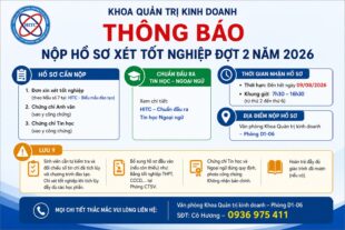THÔNG BÁO NỘP HỒ SƠ XÉT TỐT NGHIỆP ĐỢT 2 NĂM 2026